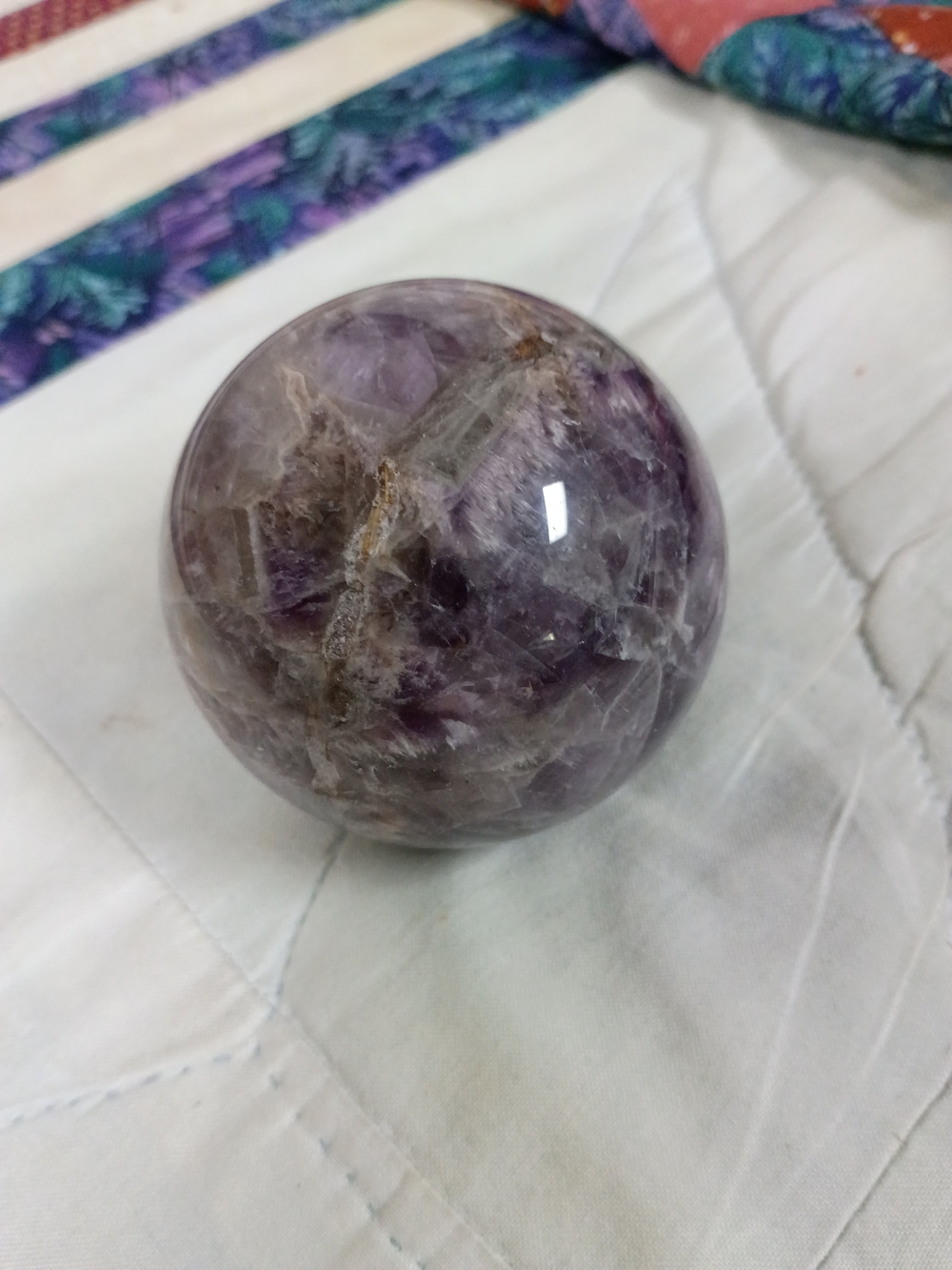 Dream Amethyst Crystal Sphere - Purple Stone